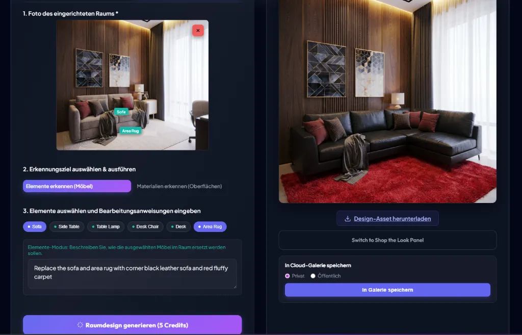 Raumdesign UI